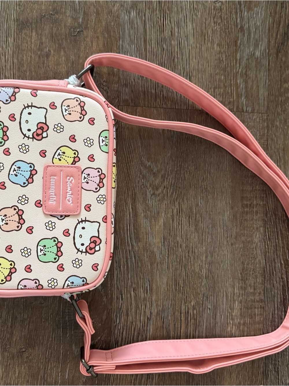 Sanrio Hello Kitty Multicolor Character Crossbody Bag in Pink - Picture 2 of 4